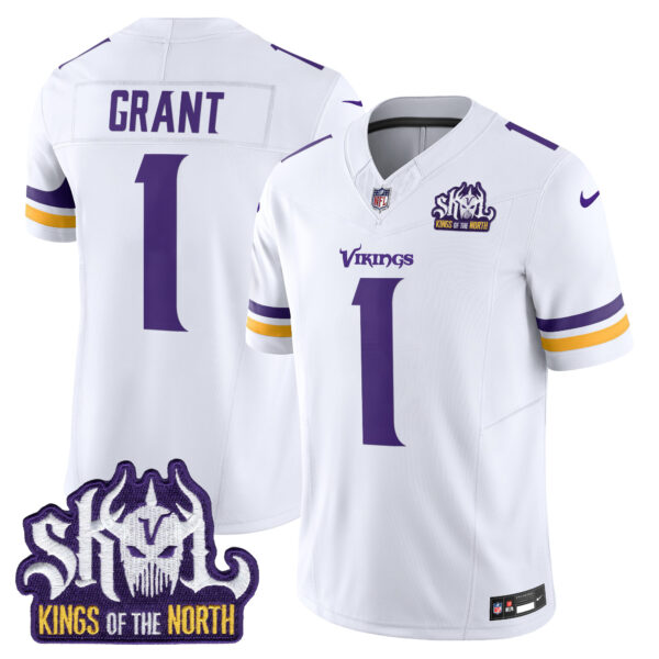 Men's Minnesota Vikings Kings Of The North Patch Vapor Limited Jersey - All Stitched - Image 29