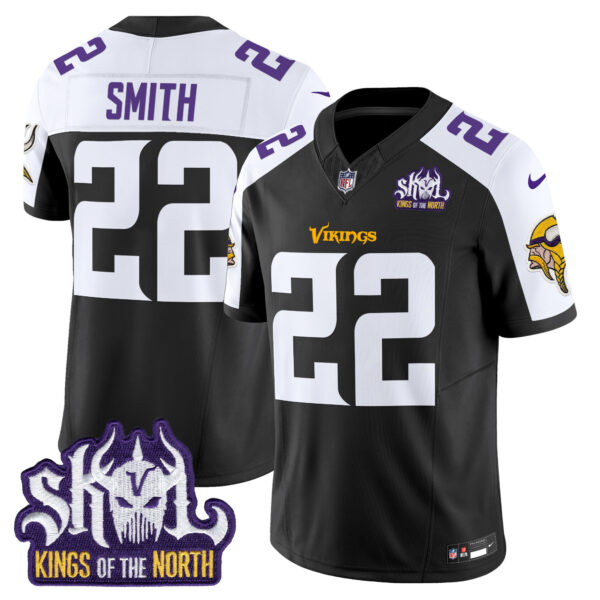 Men's Minnesota Vikings Kings Of The North Patch Vapor Limited Jersey - All Stitched - Image 14
