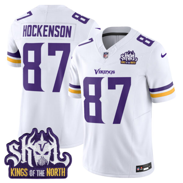 Men's Minnesota Vikings Kings Of The North Patch Vapor Limited Jersey - All Stitched - Image 31