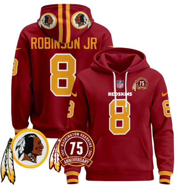 Men's Washington Redskins 2024 Pullover Hoodie - All Stitched - Image 2