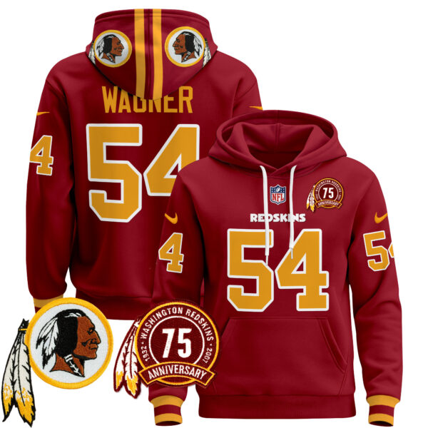 Men's Washington Redskins 2024 Pullover Hoodie - All Stitched - Image 4