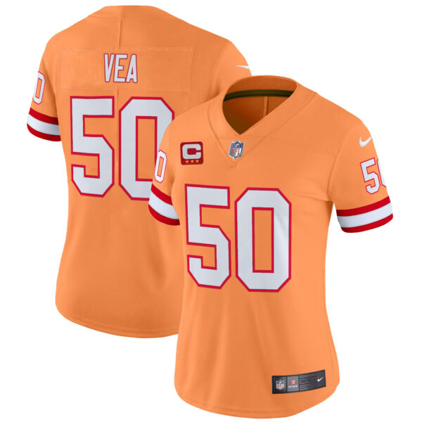 Women's Tampa Bay Buccaneers Throwback Vapor Limited Jersey V2 - All Stitched - Image 19