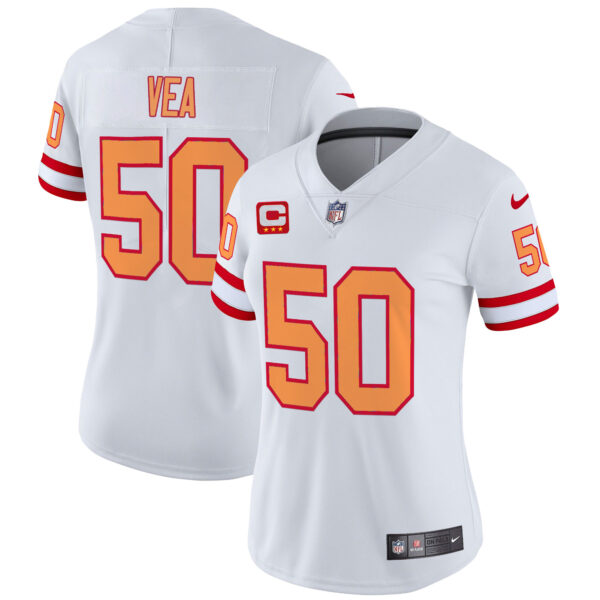 Women's Tampa Bay Buccaneers Throwback Vapor Limited Jersey V2 - All Stitched - Image 26