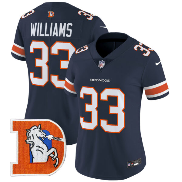 Women's Denver Broncos Throwback Vapor Limited Jersey V2 - All Stitched - Image 25