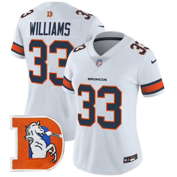 Women's Denver Broncos Throwback Vapor Limited Jersey V2 - All Stitched - Image 32