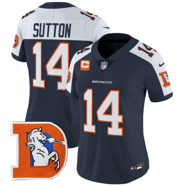 Women's Denver Broncos Throwback Vapor Limited Jersey V2 - All Stitched - Image 10