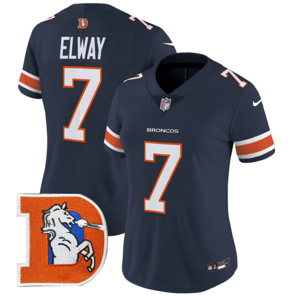 Women's Denver Broncos Throwback Vapor Limited Jersey V2 - All Stitched - Image 27