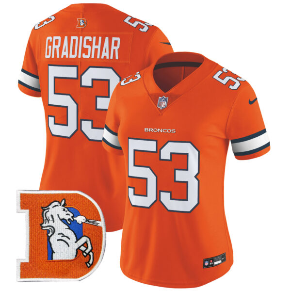 Women's Denver Broncos Throwback Vapor Limited Jersey V2 - All Stitched - Image 7