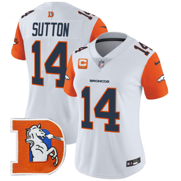 Women's Denver Broncos Throwback Vapor Limited Jersey V2 - All Stitched - Image 38