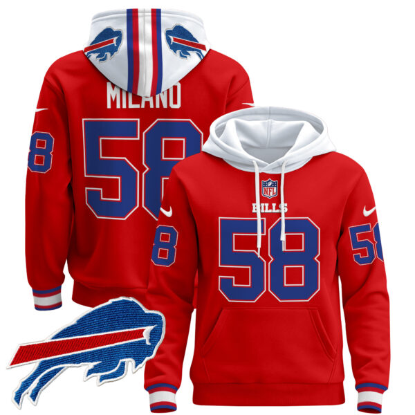 Men's Buffalo Bills 2024 Pullover Hoodie - All Stitched - Image 21