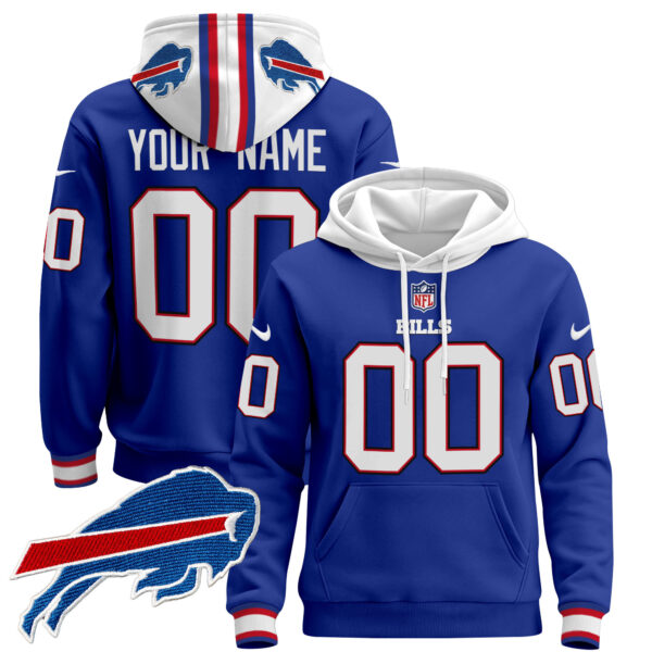 Buffalo Bills 2024 Custom Pullover Hoodie - All Stitched