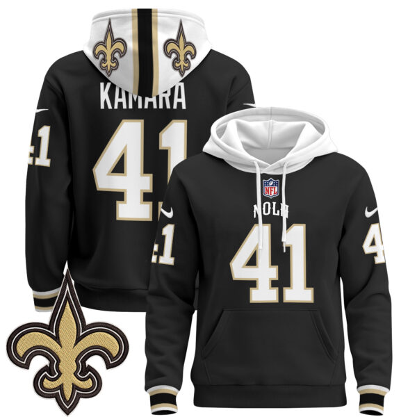 New Orleans Saints 2024 Pullover Hoodie - All Stitched - Image 2