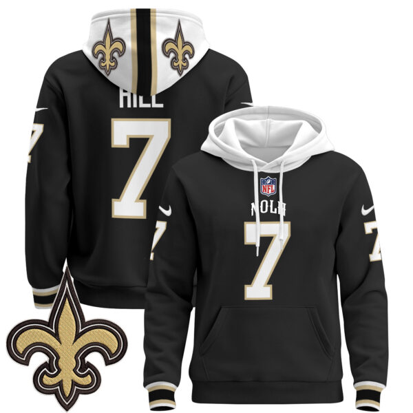 New Orleans Saints 2024 Pullover Hoodie - All Stitched - Image 6