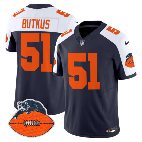 Men's Chicago Bears Throwback Vapor Limited Jersey - All Stitched - Image 2