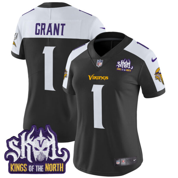 Women's Minnesota Vikings Kings Of The North Patch Vapor Limited Jersey - All Stitched - Image 15