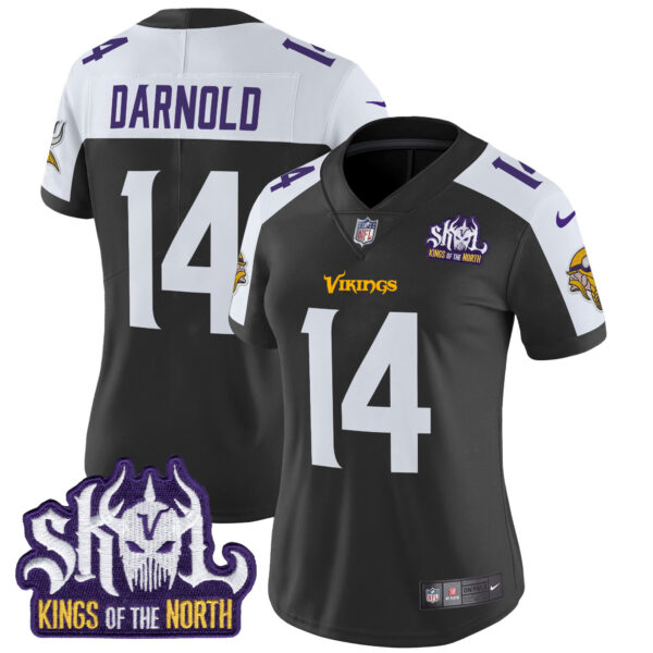Women's Minnesota Vikings Kings Of The North Patch Vapor Limited Jersey - All Stitched - Image 10