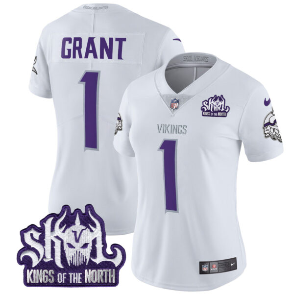 Women's Minnesota Vikings Kings Of The North Patch Vapor Limited Jersey - All Stitched - Image 42