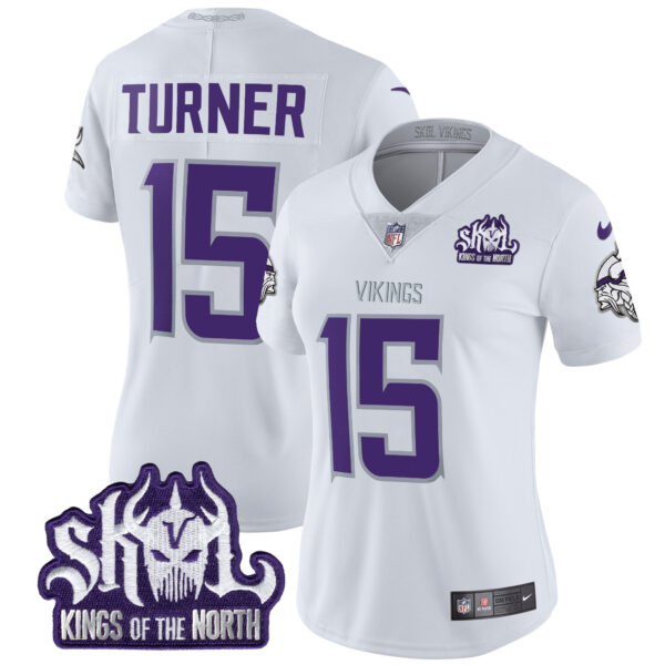 Women's Minnesota Vikings Kings Of The North Patch Vapor Limited Jersey - All Stitched - Image 40