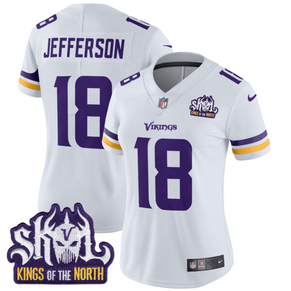 Women's Minnesota Vikings Kings Of The North Patch Vapor Limited Jersey - All Stitched - Image 29
