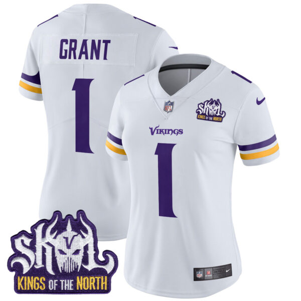 Women's Minnesota Vikings Kings Of The North Patch Vapor Limited Jersey - All Stitched - Image 33