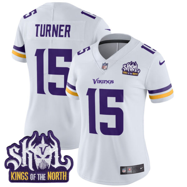 Women's Minnesota Vikings Kings Of The North Patch Vapor Limited Jersey - All Stitched - Image 31