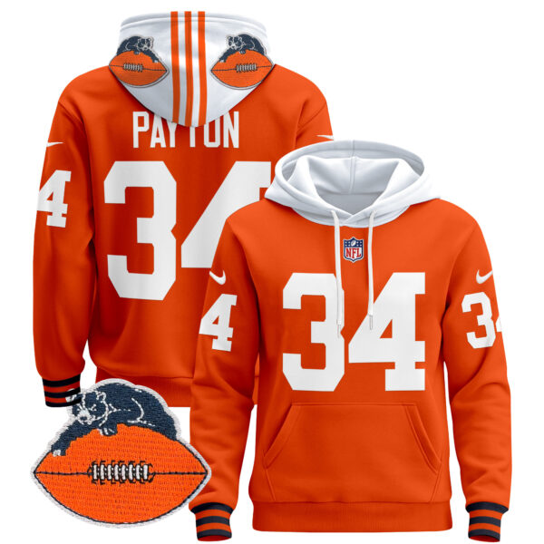 Men's Chicago Bears Throwback 2024 Pullover Hoodie - All Stitched - Image 20