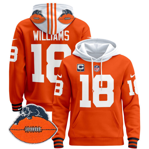 Men's Chicago Bears Throwback 2024 Pullover Hoodie - All Stitched - Image 15