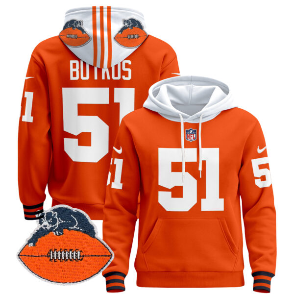 Men's Chicago Bears Throwback 2024 Pullover Hoodie - All Stitched - Image 16