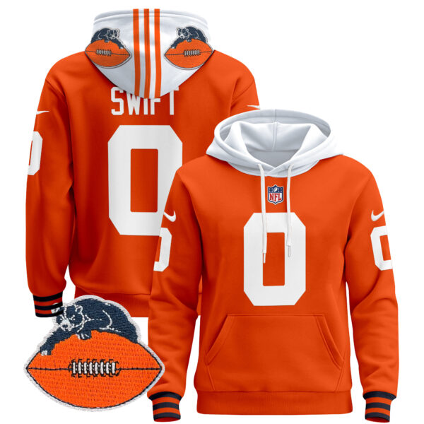 Men's Chicago Bears Throwback 2024 Pullover Hoodie - All Stitched - Image 17