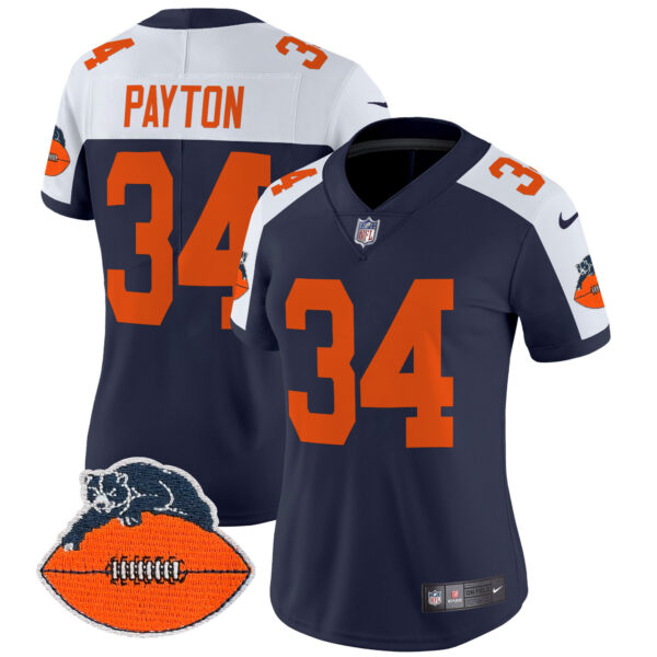 Women's Chicago Bears Throwback Vapor Limited Jersey - All Stitched - Image 6