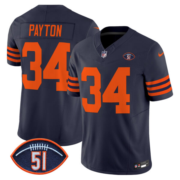Men's Chicago Bears Dick Butkus Patch Throwback Vapor Limited Jersey - All Stitched - Image 20