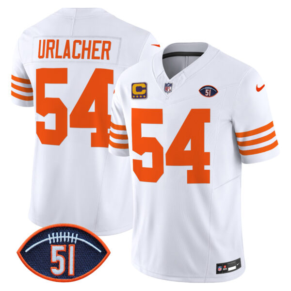 Men's Chicago Bears Dick Butkus Patch Throwback Vapor Limited Jersey - All Stitched - Image 25