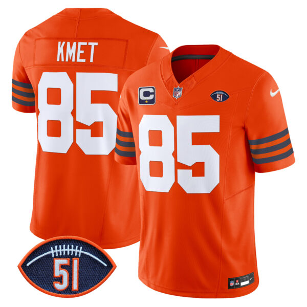 Men's Chicago Bears Dick Butkus Patch Throwback Vapor Limited Jersey - All Stitched - Image 35