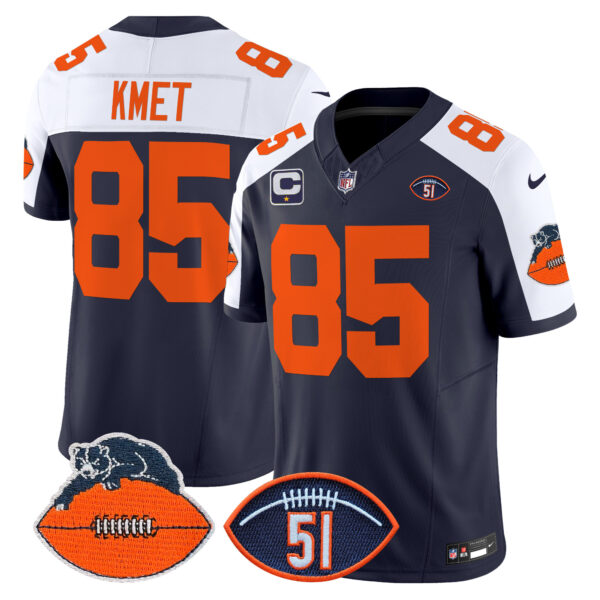 Men's Chicago Bears Dick Butkus Patch Throwback Vapor Limited Jersey - All Stitched - Image 7