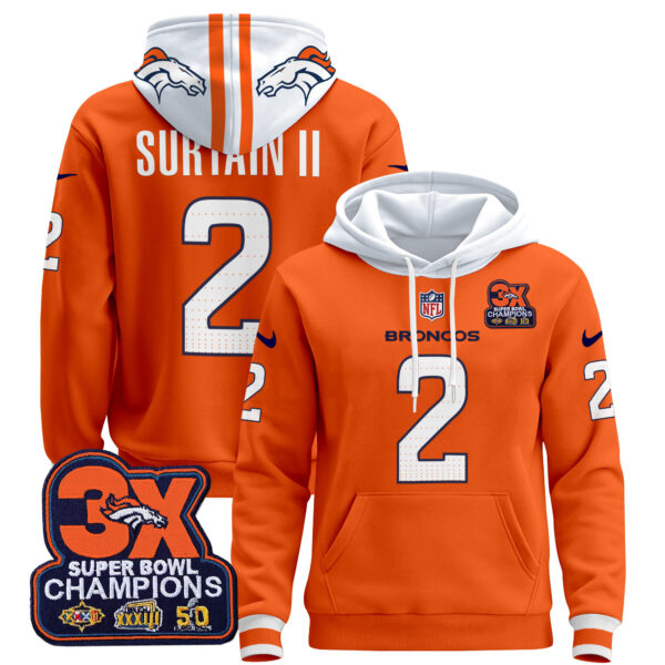 Men's Denver Broncos 2025 Pullover Hoodie - All Stitched - Image 3