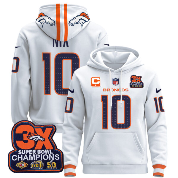 Men's Denver Broncos 2025 Pullover Hoodie - All Stitched - Image 9