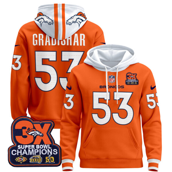 Men's Denver Broncos 2025 Pullover Hoodie - All Stitched - Image 7