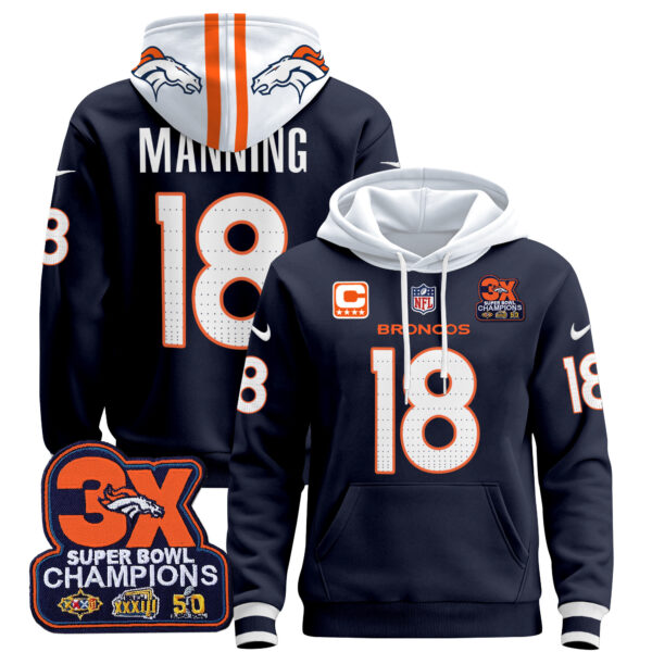 Men's Denver Broncos 2025 Pullover Hoodie - All Stitched - Image 19