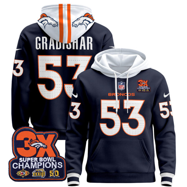 Men's Denver Broncos 2025 Pullover Hoodie - All Stitched - Image 21