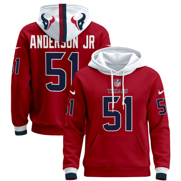 Men's Houston Texans 2024 Pullover Hoodie V2 - All Stitched - Image 25