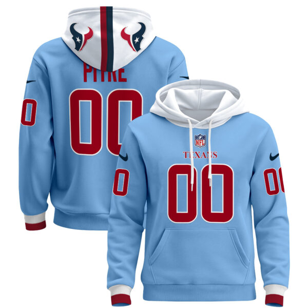 Houston Texans 2024 Custom Pullover Hoodie V2 - All Stitched
