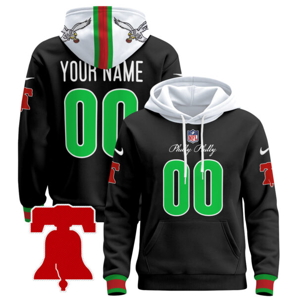 Philadelphia Eagles Philly Phanatic 2024 Pullover Hoodie - All Stitched - Image 3