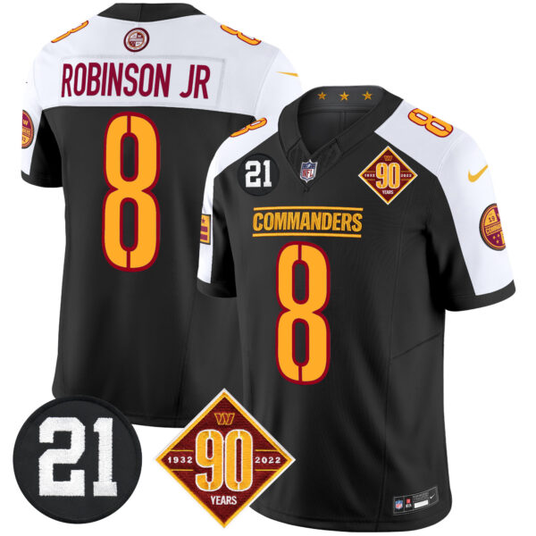 Men's Washington Commanders 90th & Sean Taylor Patch Vapor Limited Jersey - All Stitched - Image 11