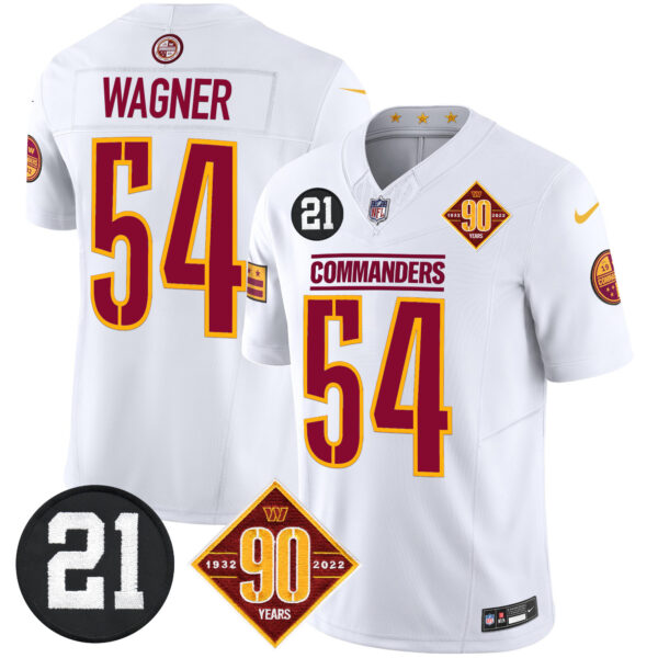 Men's Washington Commanders 90th & Sean Taylor Patch Vapor Limited Jersey - All Stitched - Image 37