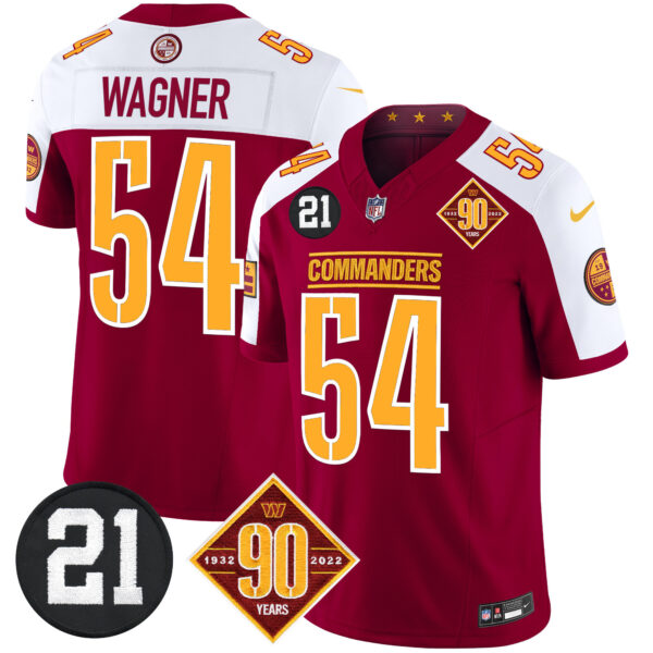 Men's Washington Commanders 90th & Sean Taylor Patch Vapor Limited Jersey - All Stitched - Image 5
