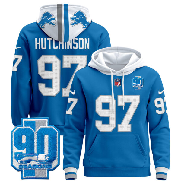 Men's Detroit Lions 2025 Pullover Hoodie - All Stitched - Image 18