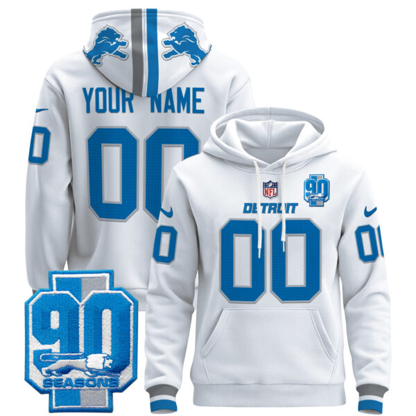 Detroit Lions 2025 Custom Pullover Hoodie - All Stitched - Image 2