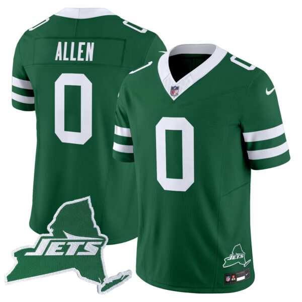 Men's New York Jets Home Patch Vapor Legacy Limited Jersey - All Stitched - Image 28
