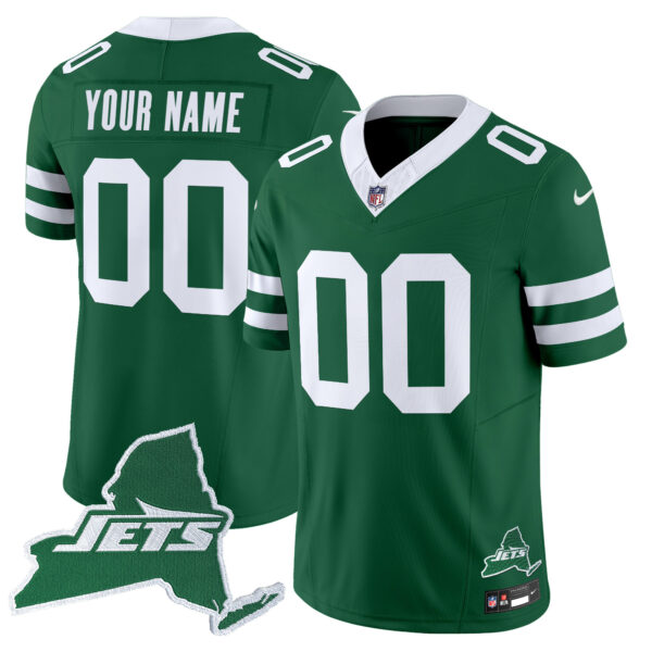 New York Jets Home Patch Vapor Legacy Limited Custom Jersey - All Stitched - Image 4