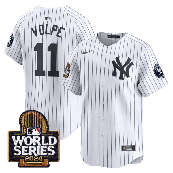 Men's Yankees 2024 World Series Vapor Premier Limited Jersey - All Stitched - Image 18